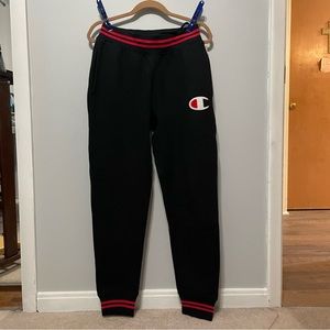 Champion Reverse Weave Sweatpants - Red/Black (NWT)
